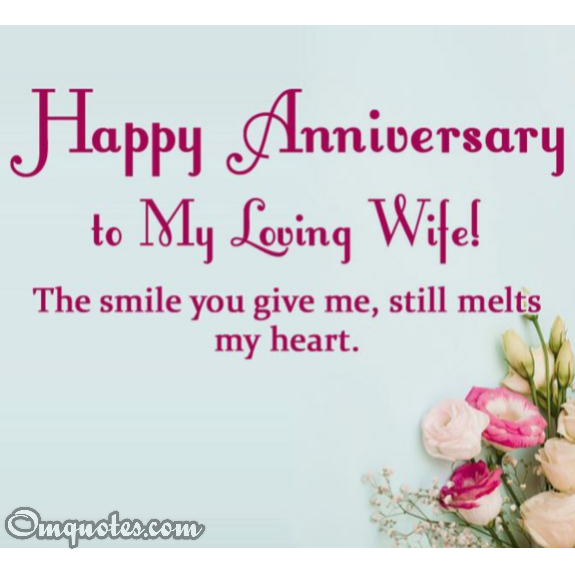 Happy Anniversary Wishes for the best wife - Om Quotes